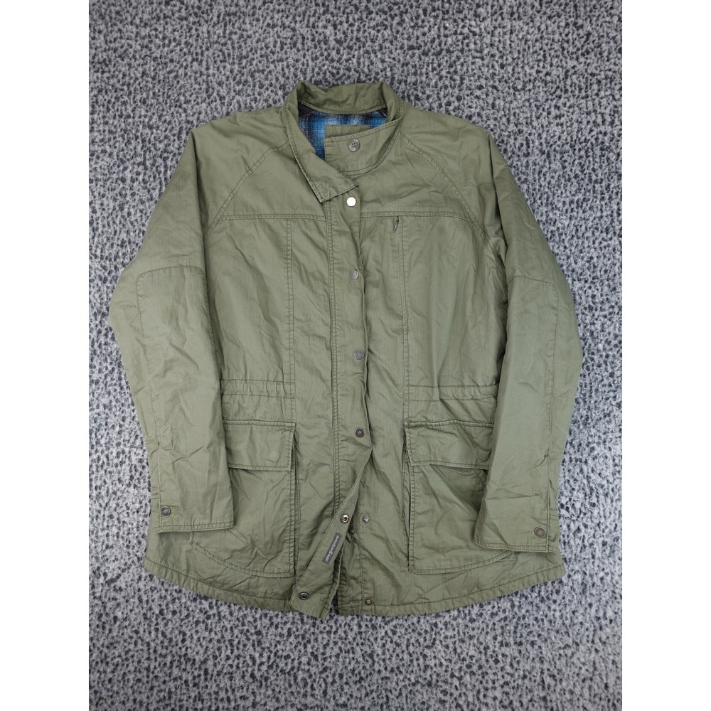 Toad&Co Backstory Jacket Mens XL Olive Green Good Organic Cotton Utility Field